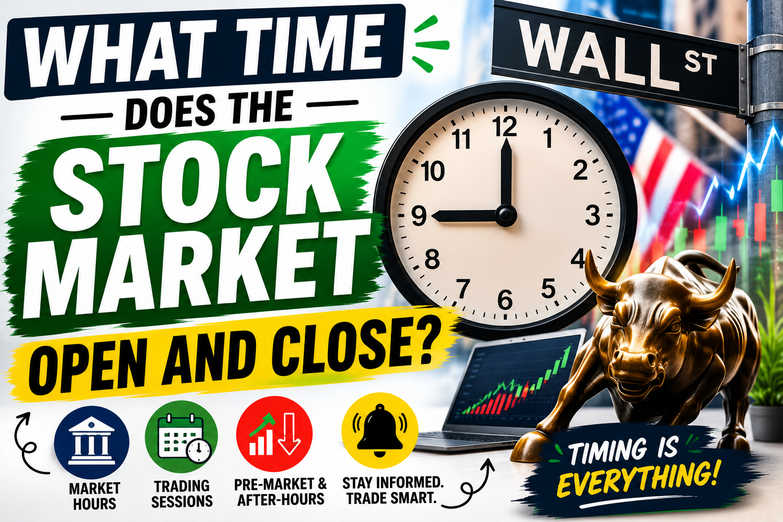 what time does the stock market open and close