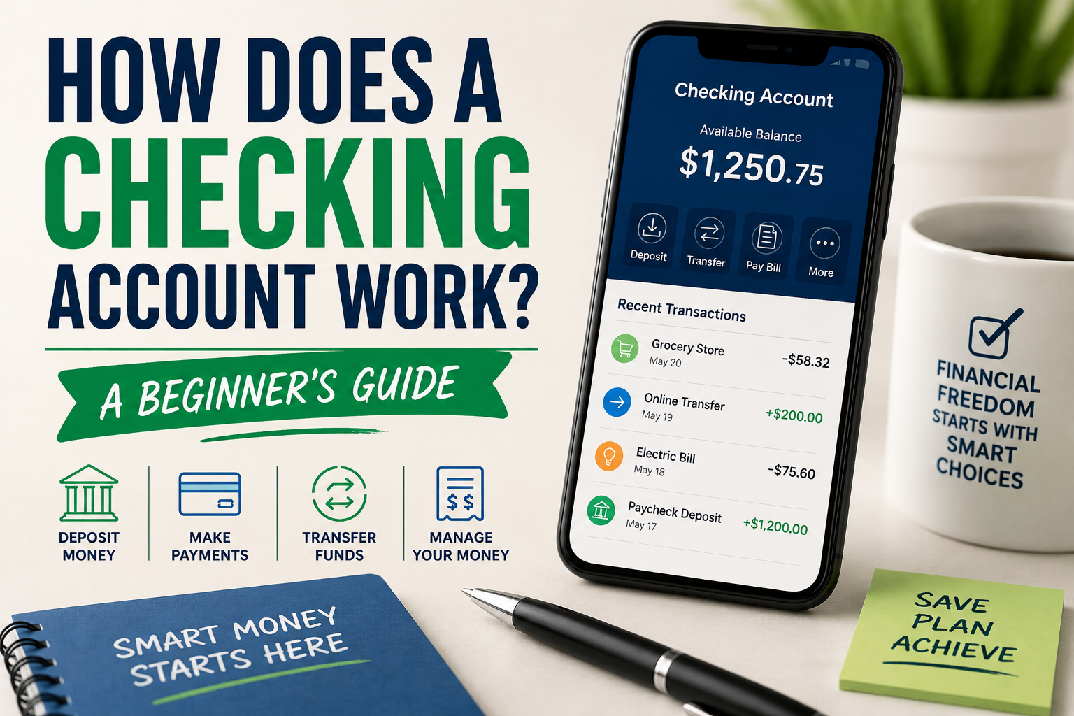 How Does a Checking Account Work? A Beginner's Guide