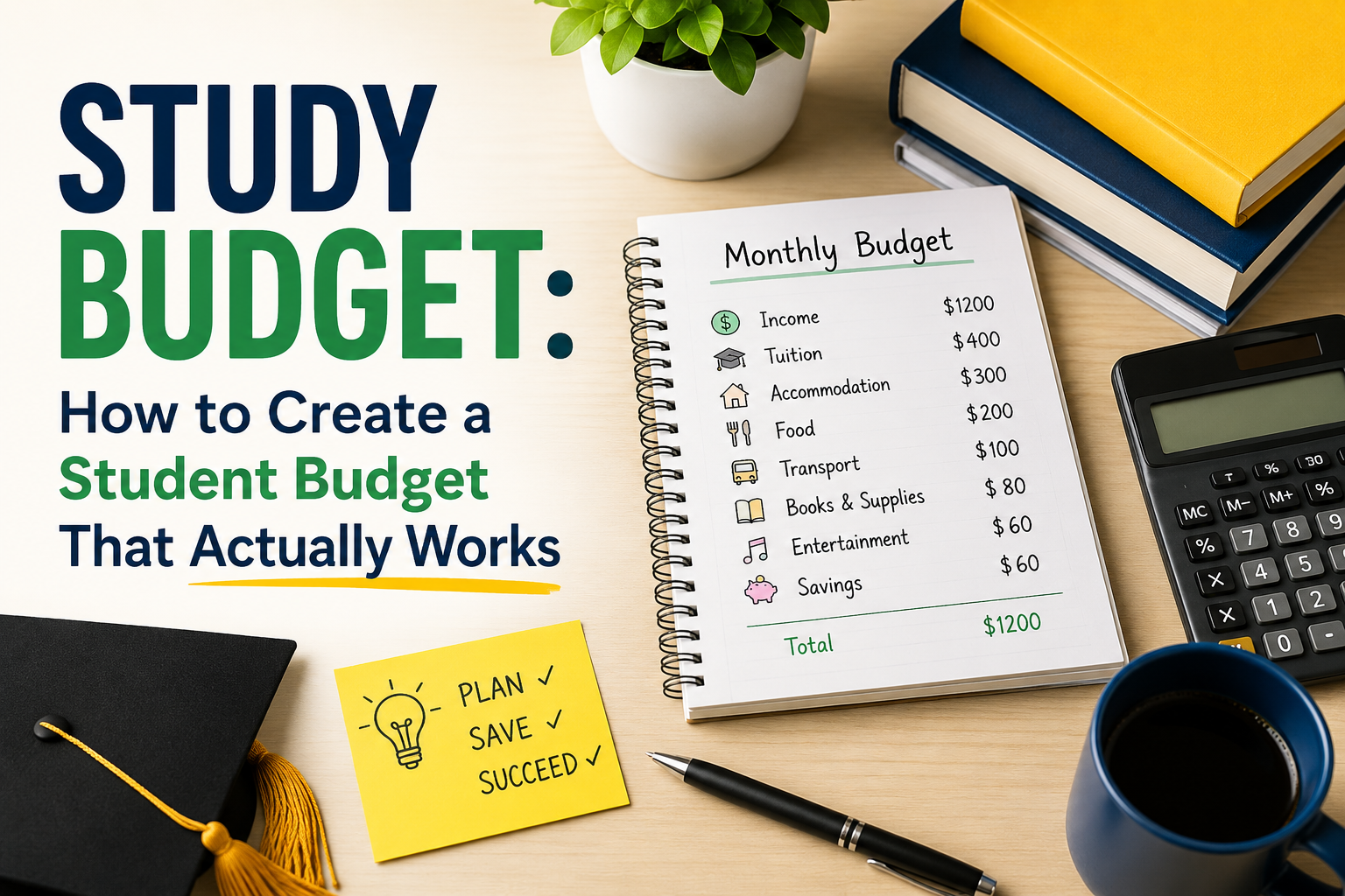 Study Budget: How to Create a College Budget