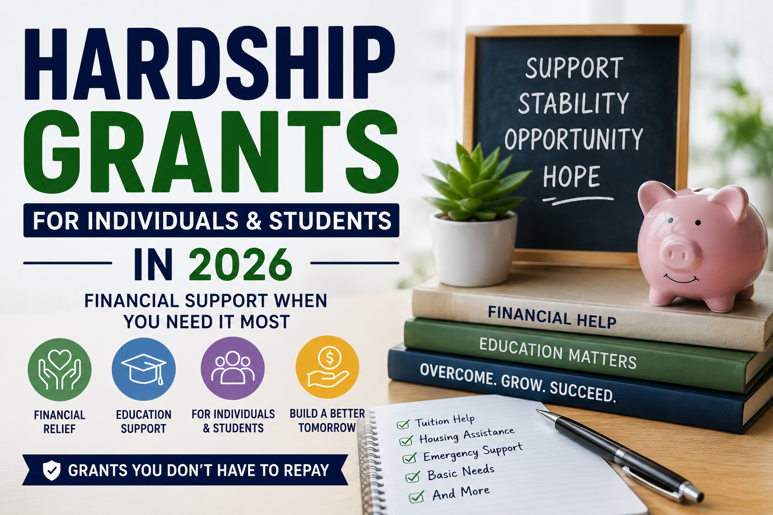 Hardship grants for individuals and students in 2026